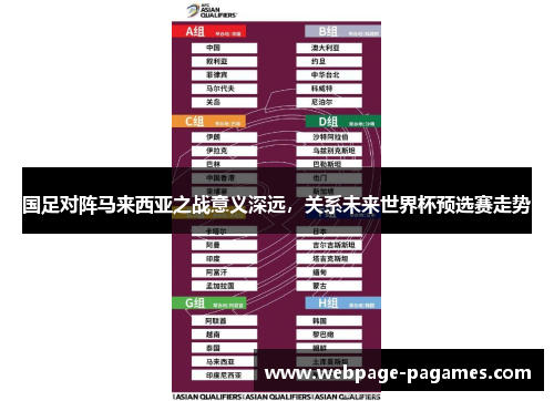 国足对阵马来西亚之战意义深远，关系未来世界杯预选赛走势