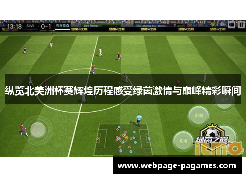 纵览北美洲杯赛辉煌历程感受绿茵激情与巅峰精彩瞬间